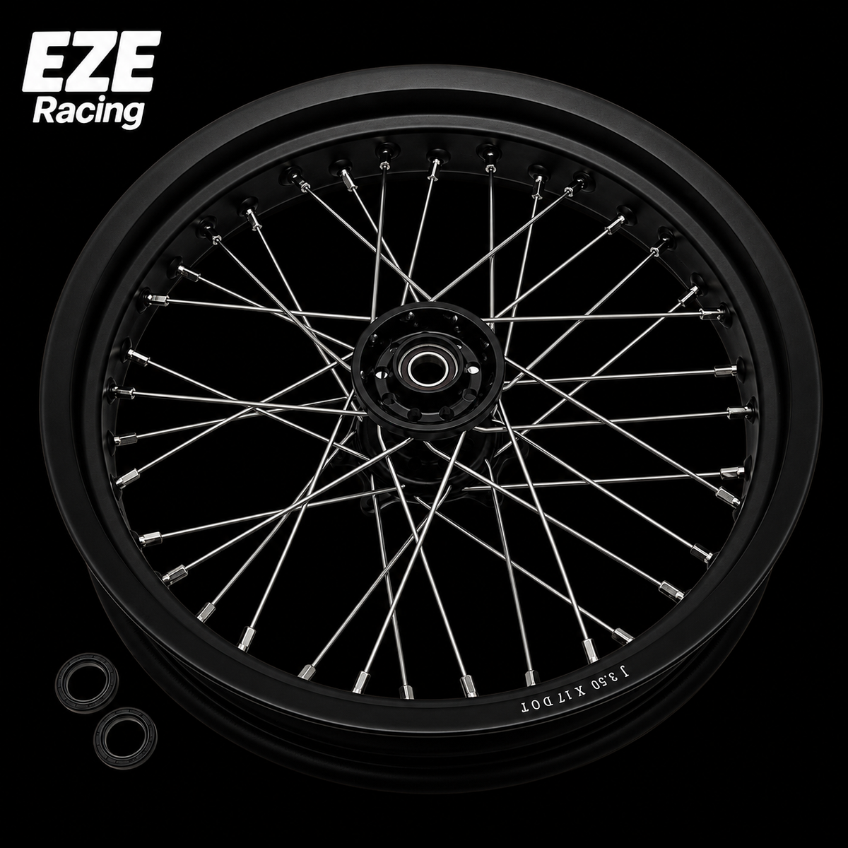 Ultra Bee 17" Supermoto Super Wide Wheel Set
