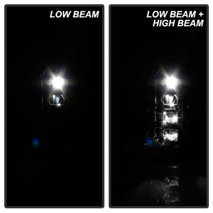 Spyder Ford F-250/F-350/F450 17-18 Full LED Headlights Black PRO-YD-FS17HALAP-SEQ-C 5087447