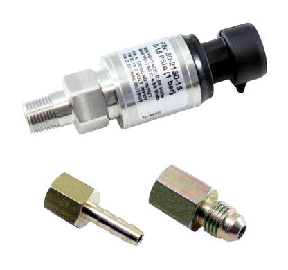 AEM Electronics 15 PSIa or 1 Bar Stainless Sensor Kit
