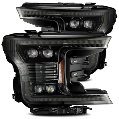 AlphaRex 18-20 Ford F-150 NOVA LED Proj Headlight Plank Style Alpha Blk w/Activ Light/Seq Signal/DRL 880165 *Discontinued