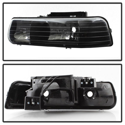 SPYDER Xtune Chevy TahOE 00-06 Amber Crystal Headlights Black HD-JH-CSIL99-BK 5064240