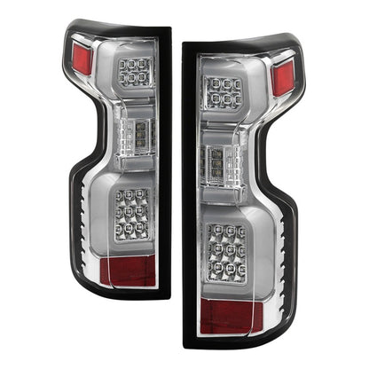 Spyder Chevy Silverado 19-20 LED Tail Light Chrome ALT-YD-CS19HAL-C 5087263
