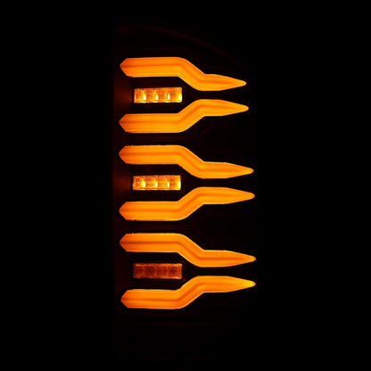 AlphaRex 07-08 Dodge Ram 1500/07-09 Dodge Ram 2500+3500 Luxx-Series LED Tail Lights (Pair) Black 641040 *Discontinued