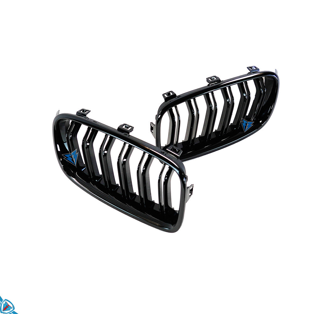 2012-2018 BMW 3 Series (F30/F31) M Style Dual Slat ABS Plastic Kidney Grilles | E3Tuning