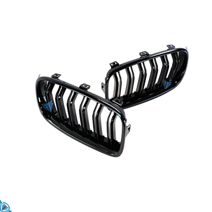 2012-2018 BMW 3 Series (F30/F31) M Style Dual Slat ABS Plastic Kidney Grilles | E3Tuning