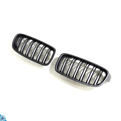 2012-2018 BMW 3 Series (F30/F31) M Style Dual Slat ABS Plastic Kidney Grilles | E3Tuning