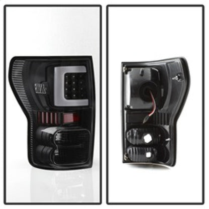 SPYDER xTune 07-13 Toyota Tundra Light Bar LED Tail lights - Black (ALT-ON-TTU07V2-LBLED-BK) 9038563