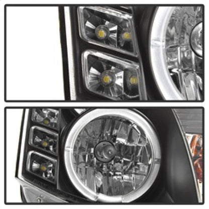 Spyder Infiniti G35 03-07 2DR Projector Halogen - LED Halo DRL Blk High H4 PRO-YD-IG35032D-DRL-BK 5011060