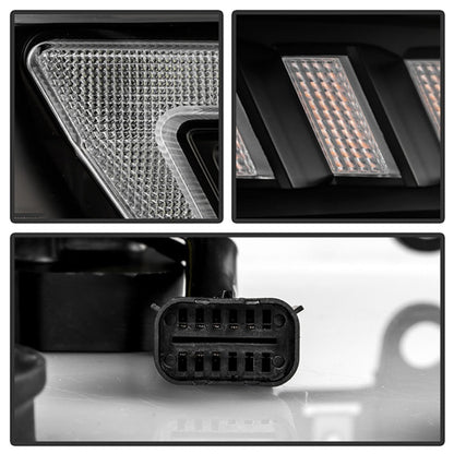 SPYDER 19-22 Dodge Ram 2500 (Halogen Only) Projector Headlights - Black PRO-YD-DR19HDHALSI-SEQ-BK 5088611