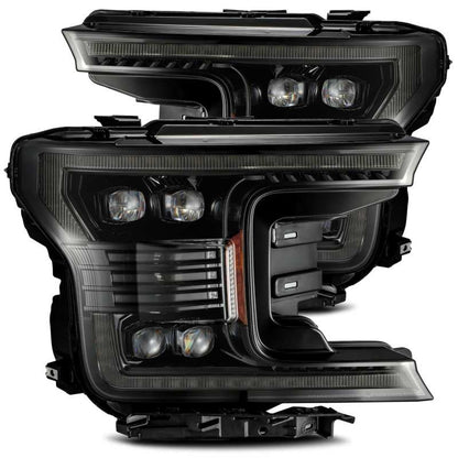 AlphaRex 18-20 Ford F-150 NOVA LED Proj Headlight Plank Style Alpha Blk w/Activ Light/Seq Signal/DRL 880165 *Discontinued