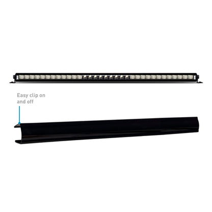 Borne Off-Road Light Bar Cover Single Row 30in Black BNLT-COV-SS30BK