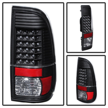 SPYDER Xtune Ford Super Duty 08-15 LED Tail Lights Black ALT-JH-FS08-LED-BK 9027680