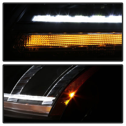Spyder 08-15 Audi TT HID Xenon Projector Headlights w/Seq Turn Signal - Blk (PRO-YD-ATT08-HID-BK) 5085542
