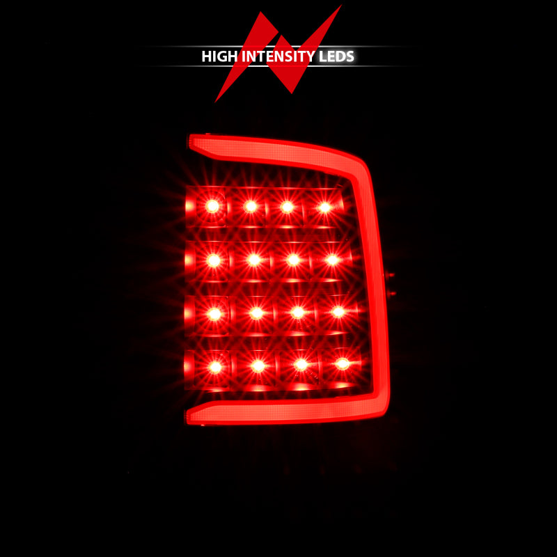 ANZO 2009-2018 Dodge Ram 1500 LED Taillight Plank Style Black w/Clear Lens 311318
