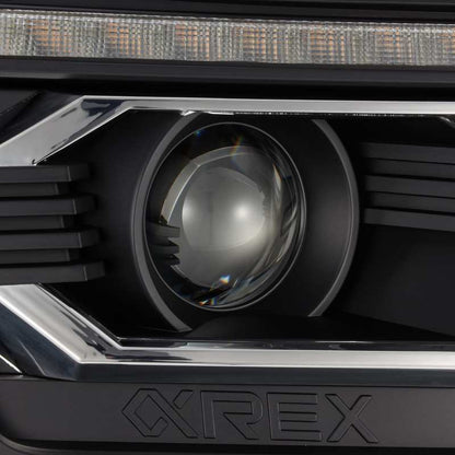 AlphaRex 12-15 Toyota Tacoma LUXX LED Projector Headlights Plank Style Black w/DRL 880751 *Discontinued