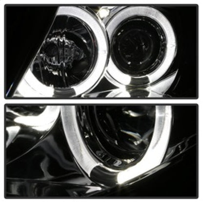Spyder BMW Z4 03-08 Projector Headlights Halogen Model Only - LED Halo Chrome PRO-YD-BMWZ403-HL-C 5029089