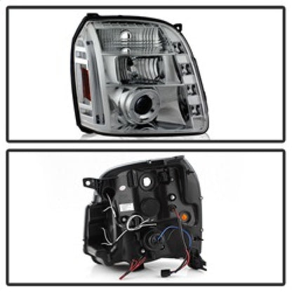 Spyder GMC Yukon 07-14/GMC Yukon XL 07-14 Projector Headlights LED Halo LED Chrome PRO-YD-GY07-HL-C 5029324
