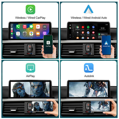 10.25" LINUX SCREEN BMW X5 F15 F85 E70 X6 F16 F86 E71 E72 2007-2016 UPGRADE Wireless CarPlay/Android auto NBT CCC CIC