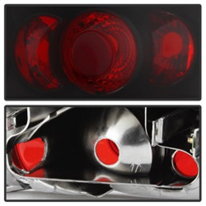 Spyder 02-05 Audi A4 (Excl Convertible/Wagon) Euro Style Tail Lights - Black (ALT-YD-AA402-BK) 5000002