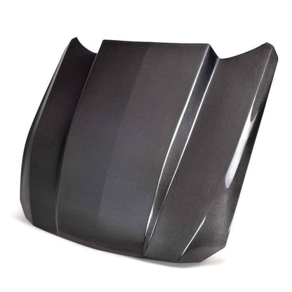 Anderson Composites 2024 Ford Mustang Type-CJ Double-Sided Carbon Fiber Cowl Hood AC-HD24FDMU-CJ-DS