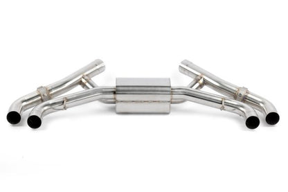 Dinan Valved Axle-Back Exhaust - 2020-2025 BMW X5M/X6M Stainless Steel - Black Tips - F95/F96