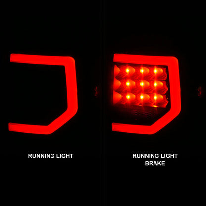 Anzo 07-11 Toyota Tundra Full LED Tailights Black Housing Smoke Lens G2 (w/C Light Bars) 311387