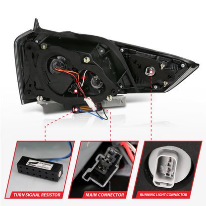 Anzo 14-18 Chevrolet Impala LED Taillights Smoke