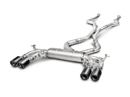 Akrapovic 15-17 BMW X5M (F85) Evolution Line Cat Back (Titanium) w/ Carbon Tips S-BM/T/1
