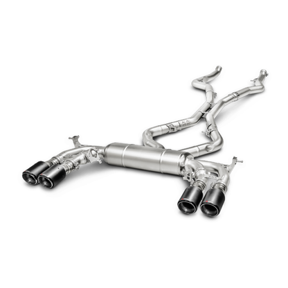 Akrapovic 15-17 BMW X5M (F85) Evolution Line Cat Back (Titanium) w/ Carbon Tips
