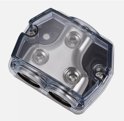 2 Way Distribution Block 0-4 AWG In, 0-4 AWG Out Power or Ground