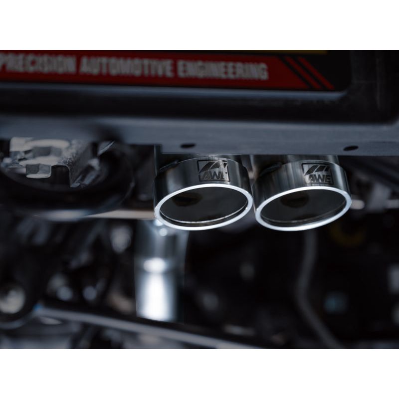 AWE Tuning 2022+ Ford Bronco Raptor 4WD Dual BashGuards Cat-Back SwitchPath Exhaust (No Tips)