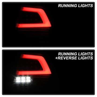 Spyder 08-09 Pontiac G8 Version 2 Light Bar LED Tail Lights - Black - ALT-YD-PG808V2-LB-BK 5086068