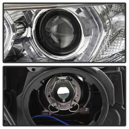 Spyder 12-14 BMW F30 3 Series 4DR Projector Headlights - LED DRL - Chrome (PRO-YD-BMWF3012-DRL-C) 5084354