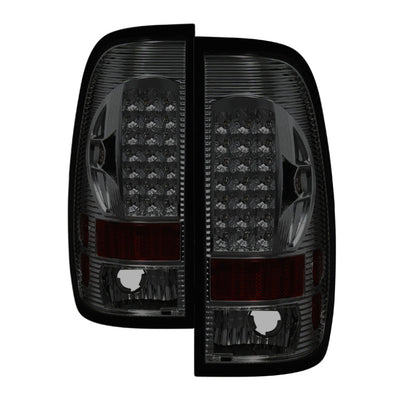 SPYDER Xtune Ford F150 Styleside 97-03 / F250/350/450/550 99-07 LED Tail Lights Smoke ALT-ON-FF15097-LED-SM 5012968