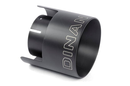 Dinan Double-Walled 4.5" Clamp-On Exhaust Tip (Black Ceramic) Black - 4.5" Outlet, 3" Inlet