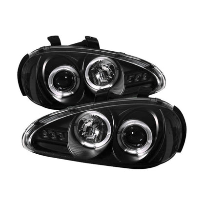 Spyder Mazda MX3 92-96 Projector Headlights LED Halo LED Black High H1 Low H1 PRO-YD-MMX392-HL-BK 5011503