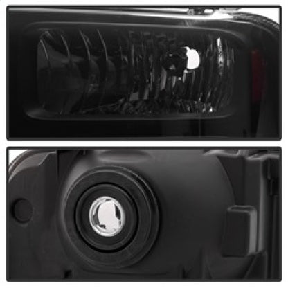 SPYDER Xtune Ford F250 F350 F450 Superduty Excursion 99-04 Headlights Black Smoked HD-JH-FF25099-HA-BSM 9033001