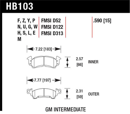 Hawk HPS Street Brake Pads