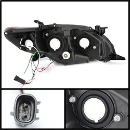 Spyder Toyota Corolla 11-13 Projector Headlights Halogen Model Only - DRL LED Blk PRO-YD-TC11-DRL-BK 5074263
