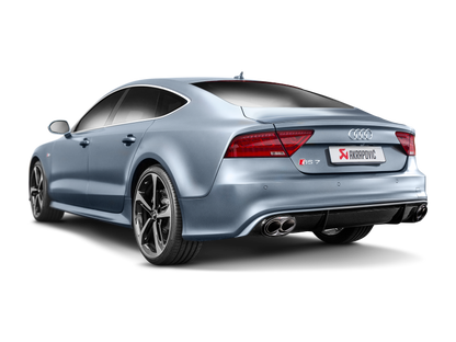 Akrapovic 14-17 Audi RS7 Sportback (C7) Evolution Line Cat Back (Titanium) w/ Carbon Tips S-AU/TI/4H