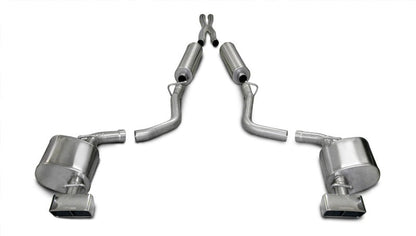 Corsa 09-10 Dodge Challenger R/T 5.7L V8 Auto Polished Xtreme Cat-Back Exhaust 14436