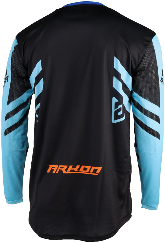 Answer 24 Arkon Nitrus Jersey Blue/Black/Hyper Orange Youth - Large 442629
