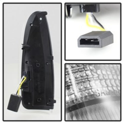 SPYDER xTune Ford Superduty F250-F650 03-07 Amber LED Mirror Signal Lens - Clear ACC-LED-FDSD99-MR-C 9924712