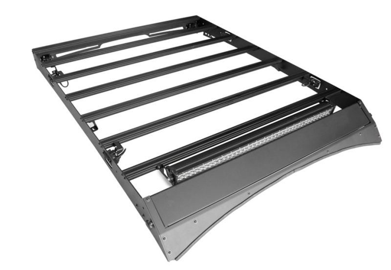 Cali Raised LED Cali Raised 14-21 Toyota Tundra Crew Max Premium Roof Rack - 52 In Dual Row Spotam/No Switch/Light CR3070