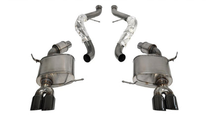 Corsa 08-12 BMW M3 E90 Black Sport Cat-Back Exhaust 14569BLK