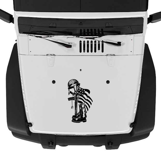 Fallen Soldier Tribute Hood Graphic