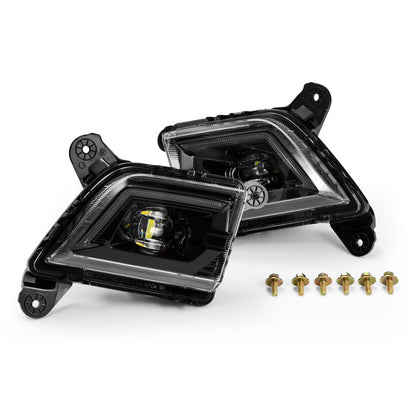AlphaRex 19-23 Chevrolet Silverado 2500/3500HD DoubleTap Dual Color LED Projector Fog Lights 210017 *Discontinued