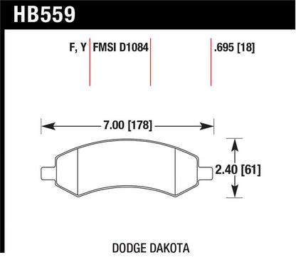 Hawk LTS Street Brake Pads