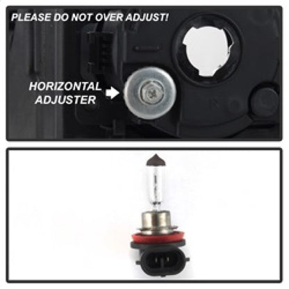 Spyder 13-16 Ford Fusion OEM Fog Lights w/Switch & Cover - Clear (FL-FFUS13-C) 5085009