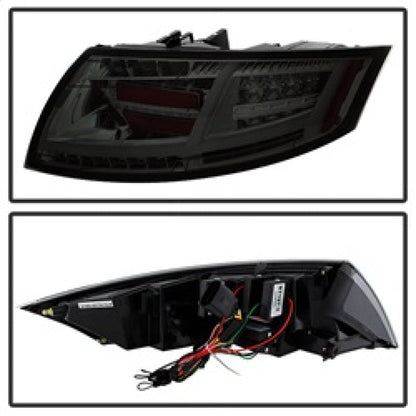 Spyder Audi TT 07-12 LED Tail Lights Smoke ALT-YD-ATT07-LED-SM 5081681